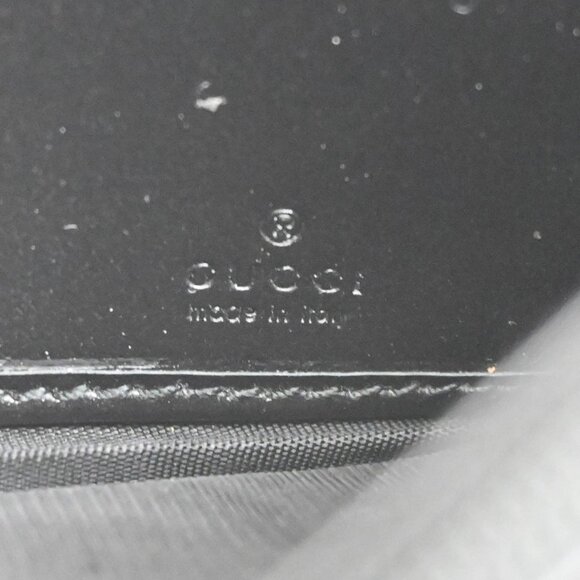 GUCCI Marmont Continental GG Long Bifold Wallet Leather Black GHW 81TA043 - Picture 11 of 16